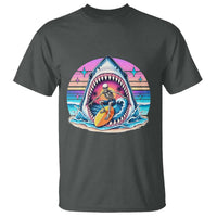 Shark Skeleton Surfer T Shirt Hawaiian Beach Vacation Gift