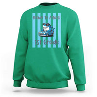 Ready To Attack 1st Grade Sweatshirt Funny Shark Driving Car Back To School