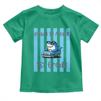 Ready To Attack 1st Grade Toddler T Shirt Funny Shark Driving Car Back To School