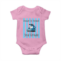 Ready To Attack 3rd Grade Baby Onesie Funny Shark Driving Car Back To School