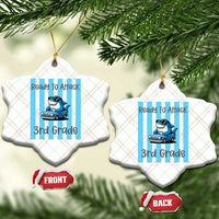 Ready To Attack 3rd Grade Ceramic Ornament Funny Shark Driving Car Back To School