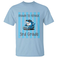 Ready To Attack 3rd Grade T Shirt Funny Shark Driving Car Back To School