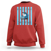 Ready To Attack 2nd Grade Sweatshirt Funny Shark Driving Car Back To School