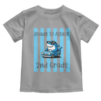 Ready To Attack 2nd Grade Toddler T Shirt Funny Shark Driving Car Back To School