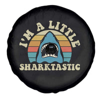 Im A Little Sharktastic Spare Tire Cover Vintage Shark Lover Week Gift