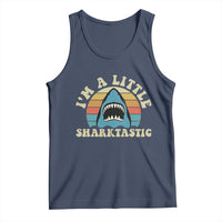 Im A Little Sharktastic Tank Top Vintage Shark Lover Week Gift