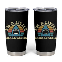 Im A Little Sharktastic Tumbler Cup Vintage Shark Lover Week Gift