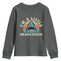 Im A Little Sharktastic Youth Sweatshirt Vintage Shark Lover Week Gift