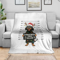 Christmas Dachshund Throw Blanket Funny Christmas Tree Killer - Wonder Print Shop