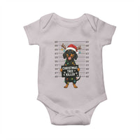 Christmas Dachshund Baby Onesie Funny Christmas Tree Killer - Wonder Print Shop