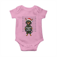 Christmas Dachshund Baby Onesie Funny Christmas Tree Killer - Wonder Print Shop