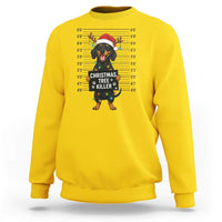Christmas Dachshund Sweatshirt Funny Christmas Tree Killer - Wonder Print Shop