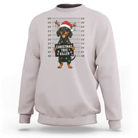 Christmas Dachshund Sweatshirt Funny Christmas Tree Killer - Wonder Print Shop