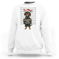 Christmas Dachshund Sweatshirt Funny Christmas Tree Killer - Wonder Print Shop