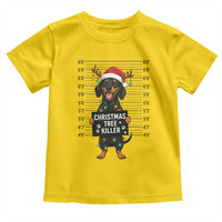 Christmas Dachshund Toddler T Shirt Funny Christmas Tree Killer - Wonder Print Shop