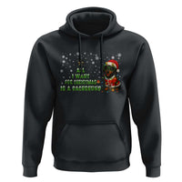Christmas Dachshund Hoodie All I Want For Christmas Is A Dachshund - Wonder Print Shop