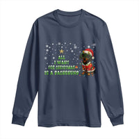 Christmas Dachshund Long Sleeve Shirt All I Want For Christmas Is A Dachshund - Wonder Print Shop