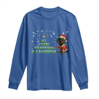 Christmas Dachshund Long Sleeve Shirt All I Want For Christmas Is A Dachshund - Wonder Print Shop
