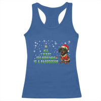 Christmas Dachshund Racerback Tank Top All I Want For Christmas Is A Dachshund - Wonder Print Shop