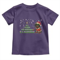 Christmas Dachshund Toddler T Shirt All I Want For Christmas Is A Dachshund - Wonder Print Shop