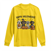 Funny Halloween Dachshund Long Sleeve Shirt Happy Halloweenie - Wonder Print Shop