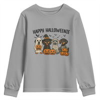 Funny Halloween Dachshund Youth Sweatshirt Happy Halloweenie - Wonder Print Shop