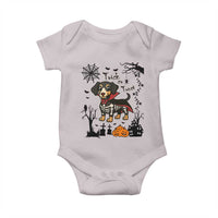 Funny Halloween Gift Baby Onesie Trick Or Treat With My Dachshund Dracula - Wonder Print Shop