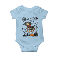 Funny Halloween Gift Baby Onesie Trick Or Treat With My Dachshund Dracula - Wonder Print Shop