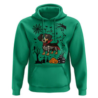 Funny Halloween Gift Hoodie Trick Or Treat With My Dachshund Dracula - Wonder Print Shop