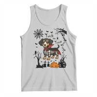Funny Halloween Gift Tank Top Trick Or Treat With My Dachshund Dracula - Wonder Print Shop