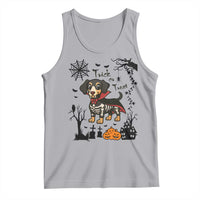 Funny Halloween Gift Tank Top Trick Or Treat With My Dachshund Dracula - Wonder Print Shop