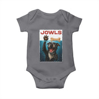 Pitbull Lover Baby Onesie Funny Jowls Horror Dog Poster - Wonder Print Shop