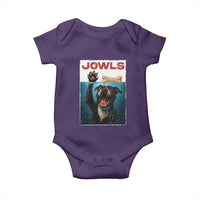 Pitbull Lover Baby Onesie Funny Jowls Horror Dog Poster - Wonder Print Shop