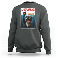 Pitbull Lover Sweatshirt Funny Jowls Horror Dog Poster - Wonder Print Shop