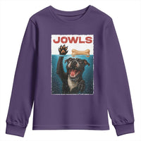 Pitbull Lover Youth Sweatshirt Funny Jowls Horror Dog Poster - Wonder Print Shop