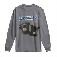 Pitbull Dad Long Sleeve Shirt Funny Gift For Pitbull Lover - Wonder Print Shop