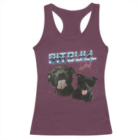 Pitbull Dad Racerback Tank Top Funny Gift For Pitbull Lover - Wonder Print Shop