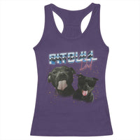 Pitbull Dad Racerback Tank Top Funny Gift For Pitbull Lover - Wonder Print Shop