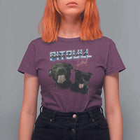 Pitbull Dad T Shirt For Women Funny Gift For Pitbull Lover - Wonder Print Shop