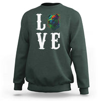 Colorful Pitbull Graphic Art For Dog Lover Sweatshirt - Wonder Print Shop
