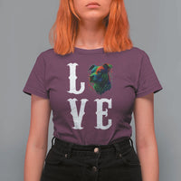 Colorful Pitbull Graphic Art For Dog Lover T Shirt For Women - Wonder Print Shop