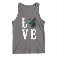 Colorful Pitbull Graphic Art For Dog Lover Tank Top - Wonder Print Shop