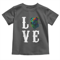 Colorful Pitbull Graphic Art For Dog Lover Toddler T Shirt - Wonder Print Shop