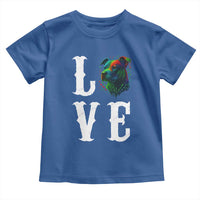 Colorful Pitbull Graphic Art For Dog Lover Toddler T Shirt - Wonder Print Shop
