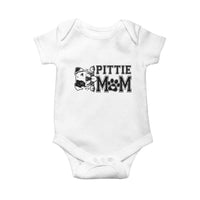 Pittie Mom Baby Onesie Funny Gift For Pitbull Lover - Wonder Print Shop