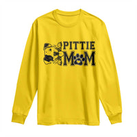 Pittie Mom Long Sleeve Shirt Funny Gift For Pitbull Lover - Wonder Print Shop