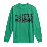 Pittie Mom Long Sleeve Shirt Funny Gift For Pitbull Lover - Wonder Print Shop