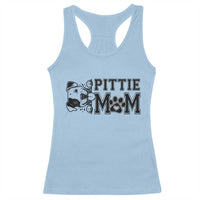 Pittie Mom Racerback Tank Top Funny Gift For Pitbull Lover - Wonder Print Shop