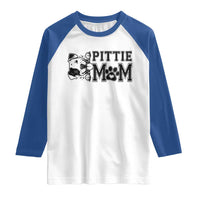 Pittie Mom Raglan Shirt Funny Gift For Pitbull Lover - Wonder Print Shop