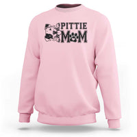 Pittie Mom Sweatshirt Funny Gift For Pitbull Lover - Wonder Print Shop